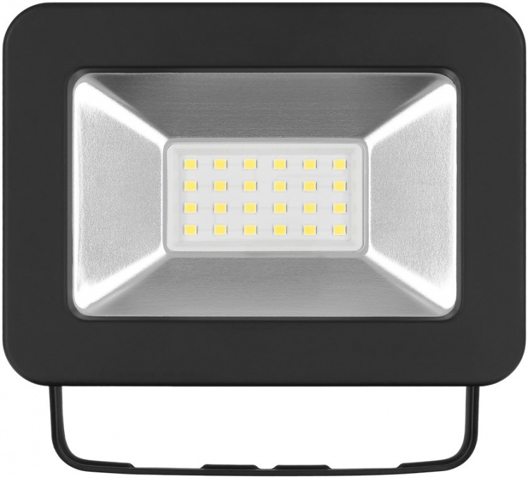 Goobay Utendørs LED-lyskaster, 20 W med 1700 lm, nøytralt hvitt lys (4000 K) og M16-kabelgjennomføring, egnet for utendørs bruk (IP65)