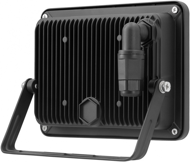 Goobay Utendørs LED-lyskaster, 50 W med 4250 lm, nøytralt hvitt lys (4000 K) og M16-kabelgjennomføring, egnet for utendørs bruk (IP65)