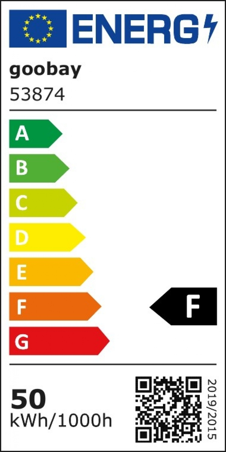 Goobay Utendørs LED-lyskaster, 50 W med 4250 lm, nøytralt hvitt lys (4000 K) og M16-kabelgjennomføring, egnet for utendørs bruk (IP65)