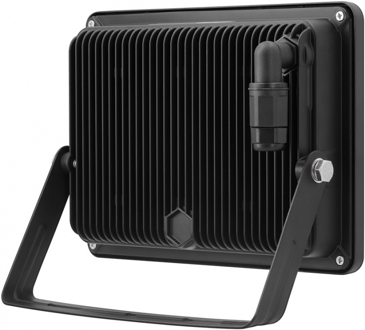 Goobay Utendørs LED-lyskaster, 100 W med 8500 lm, nøytralt hvitt lys (4000 K) og M16-kabelgjennomføring, egnet for utendørs bruk (IP65)