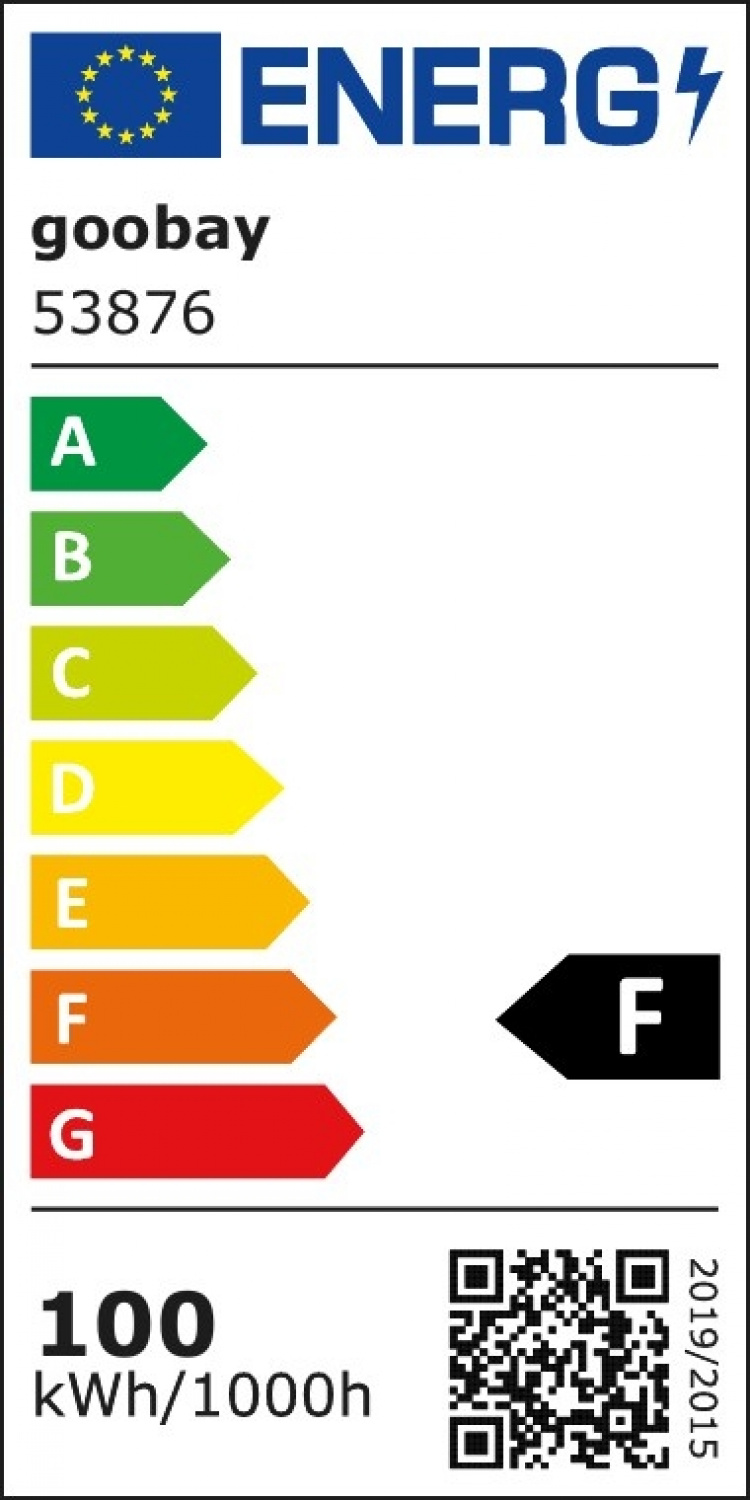 Goobay Utendørs LED-lyskaster, 100 W med 8500 lm, nøytralt hvitt lys (4000 K) og M16-kabelgjennomføring, egnet for utendørs bruk (IP65)