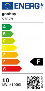 Goobay Utendørs LED-lyskaster, 10 W, med bevegelsesdetektor med 850 lm, nøytralt hvitt lys (4000 K), PIR-sensor med ON/OFF-funksjon og M16-kabelgjennomføring, egnet for utendørs bruk (IP44)