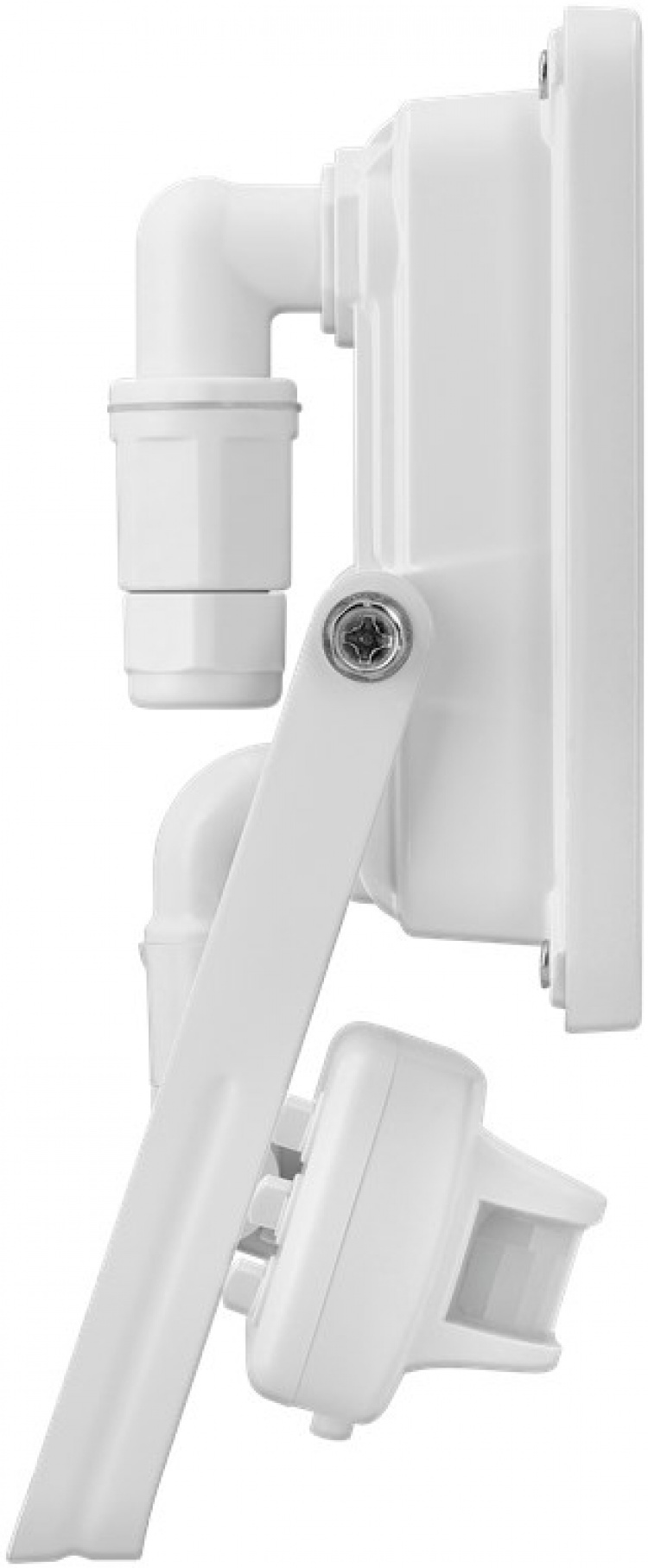 Goobay Utendørs LED-lyskaster, 50 W, med bevegelsesdetektor med 4250 lm, nøytralt hvitt lys (4000 K), PIR-sensor med PÅ/AV-funksjon og M16-kabelgjennomføring, egnet for utendørs bruk (IP44)