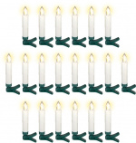 Goobay 20 trådløse LED-juletrebelysninger med terminaler og IR-fjernkontroll for styring av tidtakere, lysmodus og dimmer