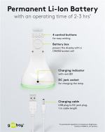 Goobay LED-bordlampe Mood Light + Kalender Innendørsbelysning for arbeidsrom, barnehage, soverom eller kontor