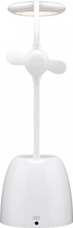 Goobay LED-bordlampe, vifte + pennal Innendørsbelysning for arbeidsrom, barnehage, soverom eller kontor Goobay LED-bordlampe, vifte + pennal Innendørsbelysning for arbeidsrom, barnehage, soverom eller kontor