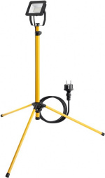 Goobay LED-konstruksjonslyskaster med teleskopstativ, 30 W med 2550 lm og nøytralhvitt lys (4000 K), egnet for innendørs og utendørs bruk (IP65)