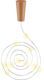 Goobay 3x 10 LED-flaskelys, inkl. timer stemningsfull lysdekorasjon for glassflasker