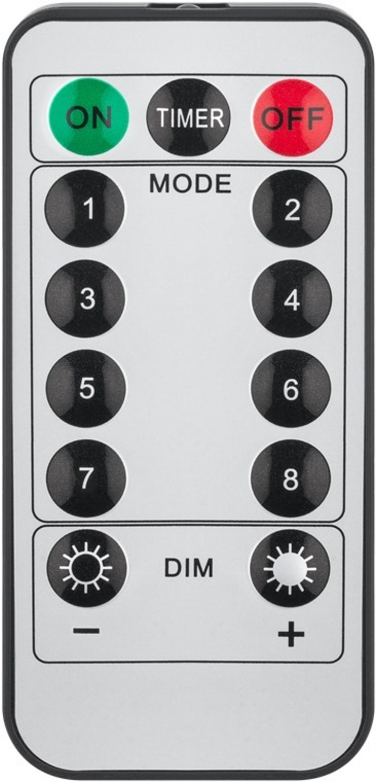 Goobay 80 LED-stjernegardin med fjernkontroll, timerfunksjon, 8 lysmoduser, dimmer og 31 V ekstern transformator, varmhvit (3000 K)