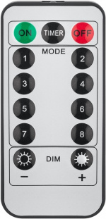 Goobay 300 LED-lysgardiner med fjernkontroll, timerfunksjon, 8 lysmoduser, dimmer og 31 V ekstern transformator, varmhvit (3000 K)