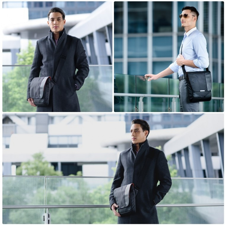 everki Venue XL (EKS622XL) Premium RFID Mini Messenger för iPad Pro 12-tum / Yta Pro / MacBook 12-tums