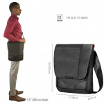everki Venue XL (EKS622XL) Premium RFID Mini Messenger för iPad Pro 12-tum / Yta Pro / MacBook 12-tums