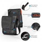 everki Venue XL (EKS622XL) Premium RFID Mini Messenger för iPad Pro 12-tum / Yta Pro / MacBook 12-tums