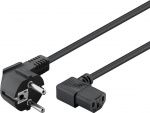 Goobay Tilkoblingskabel for kaldtvannsapparat, vinklet i begge ender, 1,8 m, svart Jordingsstift (type F, CEE 7/7) > Stikkontakt C13 (tilkobling for kaldtvannsapparat) Goobay Tilkoblingskabel for kaldtvannsapparat, vinklet i begge ender, 1,8 m, svart Jordingsstift (type F, CEE 7/7) > Stikkontakt C13 (tilkobling for kaldtvannsapparat)