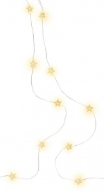 Goobay 20 LED-lyskæde med sølvtråd 