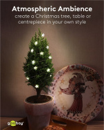 Goobay 20 LED-lyskæde med sølvtråd 