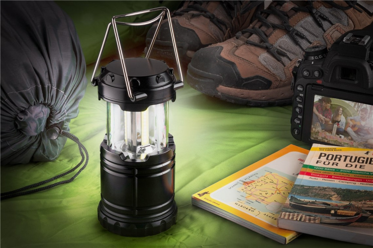 Goobay LED-campinglampe High Bright 250 uttrekkbar, kompakt design, veldig lyssterk, kjølig hvit (6800 K) Goobay LED-campinglampe High Bright 250 uttrekkbar, kompakt design, veldig lyssterk, kjølig hvit (6800 K)