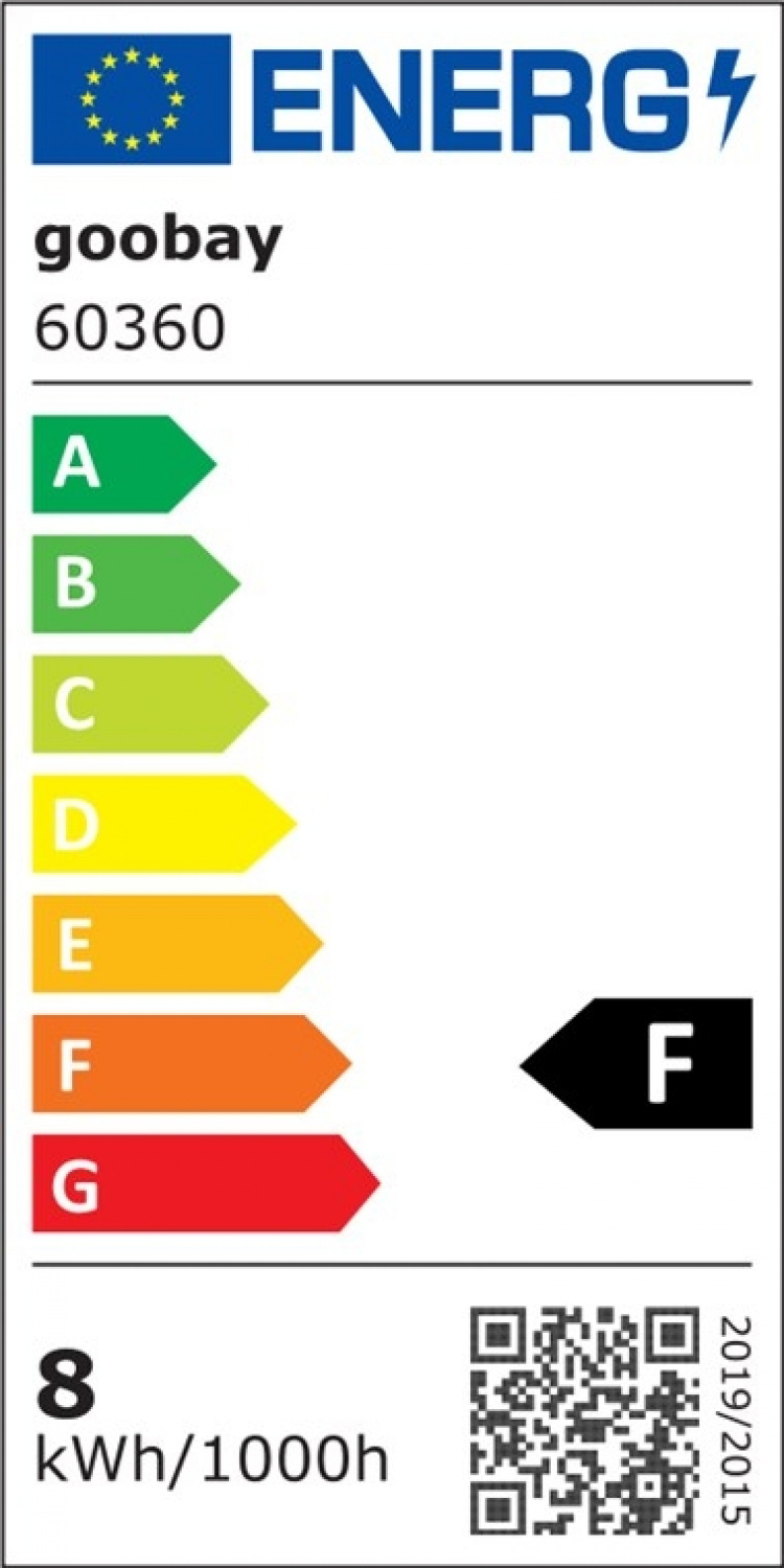 Goobay LED-forstørrelseslampe med klips, 8 W, hvit 650 lm, 127 mm krystallglasslinse, 1,75x forstørrelse, 3 dioptrier