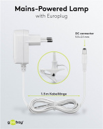 Goobay LED-forstørrelseslampe med klips, 6 W, hvit 480 lm, 100 mm glasslinse, 1,75x forstørrelse, 3 dioptrier Goobay LED-forstørrelseslampe med klips, 6 W, hvit 480 lm, 100 mm glasslinse, 1,75x forstørrelse, 3 dioptrier