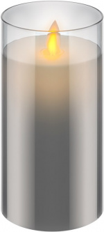 Goobay LED ekte vokslys i glass, 7,5 x 15 cm fantastisk og trygg belysningsløsning for mange områder som hus og loggiaer, kontorer eller skoler Goobay LED ekte vokslys i glass, 7,5 x 15 cm fantastisk og trygg belysningsløsning for mange områder som hus og loggiaer, kontorer eller skoler
