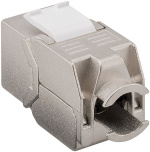 Goobay Keystone-modul RJ45 CAT 8.1, STP, GHMT-sertifisert 15,8 mm bred, krokodilletype, klemlist for IDC-montering (uten verktøy)