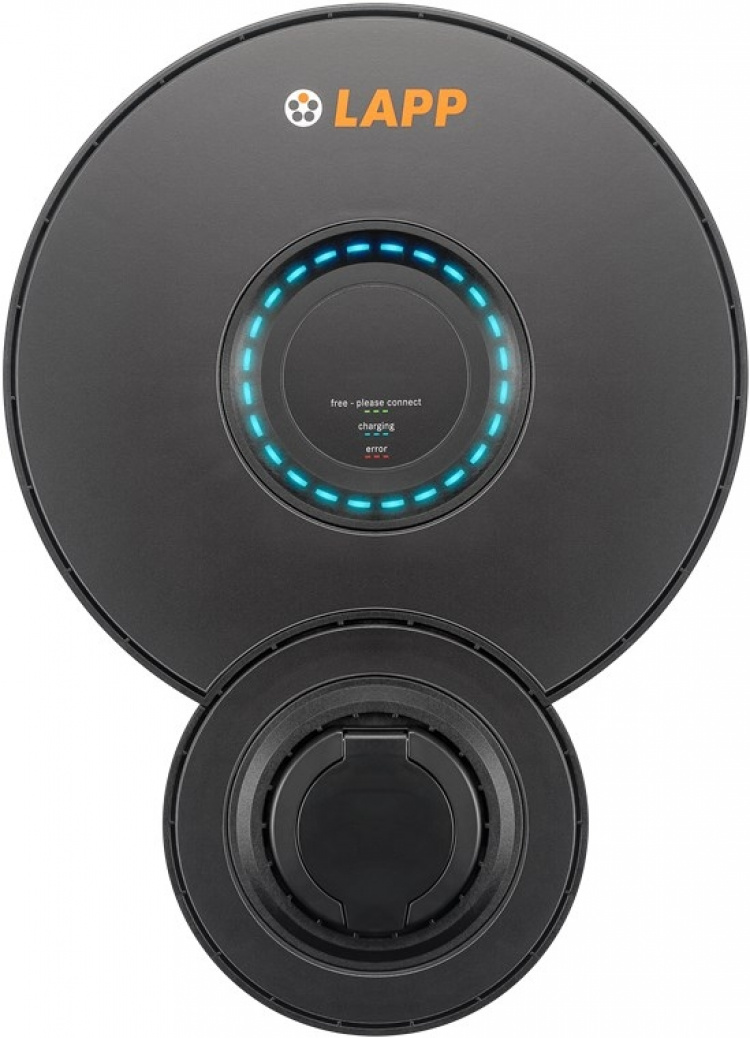 LAPP MOBILITY Wallbox Home Pro ladestasjon for elbiler (5555911100) opptil 11 kW, 16 A, for stasjonær lading av hybrid- og elbiler med Type 2-tilkobling