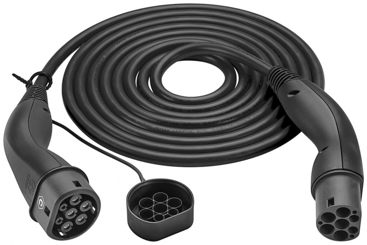 LAPP MOBILITY HELIX Type 2-ladekabel, opptil 11 kW, m, svart (5555935001) 20 A, 3-faset, for lading av hybrid- og elbiler med Type 2-tilkobling