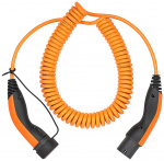 LAPP MOBILITY Type 2 spiralladekabel, opptil 11 kW, m, oransje (5555936025) 20 A, 3-faset, for lading av hybrid- og elbiler med Type 2-tilkobling