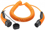 LAPP MOBILITY Type 2 spiralladekabel, opptil 11 kW, m, oransje (5555936025) 20 A, 3-faset, for lading av hybrid- og elbiler med Type 2-tilkobling
