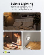 Goobay LED-nattlampe for stikkontakt med fargeskiftefunksjon (grønn, blå, dagslys hvit), skumringssensor og stikkontakt med jording (type F) Goobay LED-nattlampe for stikkontakt med fargeskiftefunksjon (grønn, blå, dagslys hvit), skumringssensor og stikkontakt med jording (type F)