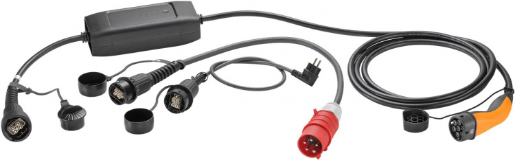 LAPP MOBILITY Sett mobil ladestasjon Universal, Type 2, opptil 22 kW, 6 m (5555924002) 32 A, 3-faset, for lading av hybrid- og elbiler med Type 2-tilkobling, inkl. 2 adaptere