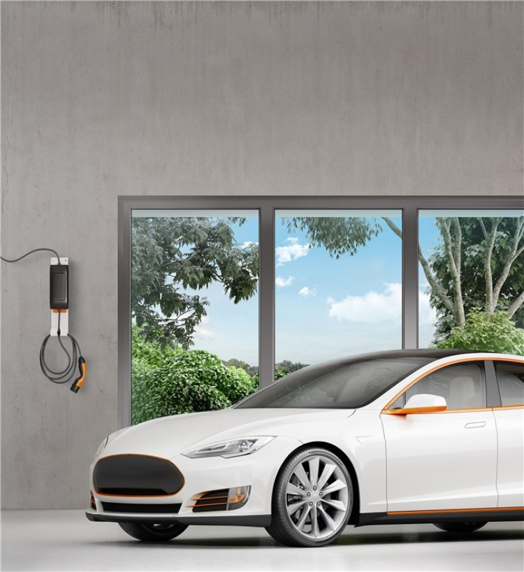 LAPP MOBILITY Veggbrakett for Basic- og Universal-mobilladestasjonene (5555000146) for veggmontering av LAPP Mode 2-mobilladestasjonen