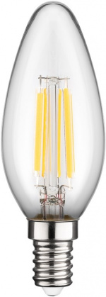 Goobay LED-pære med glødetråd, 6 W E14-sokkel, varmhvit, ikke-dimbar Goobay LED-pære med glødetråd, 6 W E14-sokkel, varmhvit, ikke-dimbar