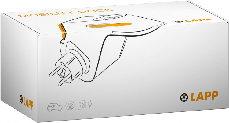 LAPP MOBILITY Mobility Dock elbillader, type Danmark (5555925006) opptil 1,4 kW, 6 A, 1-fase, for mobil lading av hybrid- og elbiler med Type 2-tilkobling
