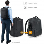 everki Studio Expandable ECO (EKP118E-ECO) Utvidbar ryggsekk for bærbar PC, opptil 15