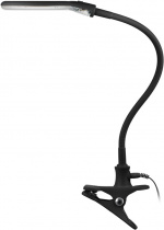 Goobay LED-forstørrelseslampe med klips, 6 W, svart 480 lm, 100 mm glasslinse, 1,75x forstørrelse, 3 dioptrier