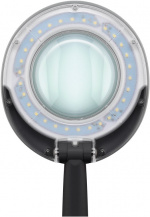 Goobay LED-forstørrelseslampe med stativ, 6 W, svart 450 lm, 100 mm glasslinse, 1,75x forstørrelse, 3 dioptrier Goobay LED-forstørrelseslampe med stativ, 6 W, svart 450 lm, 100 mm glasslinse, 1,75x forstørrelse, 3 dioptrier