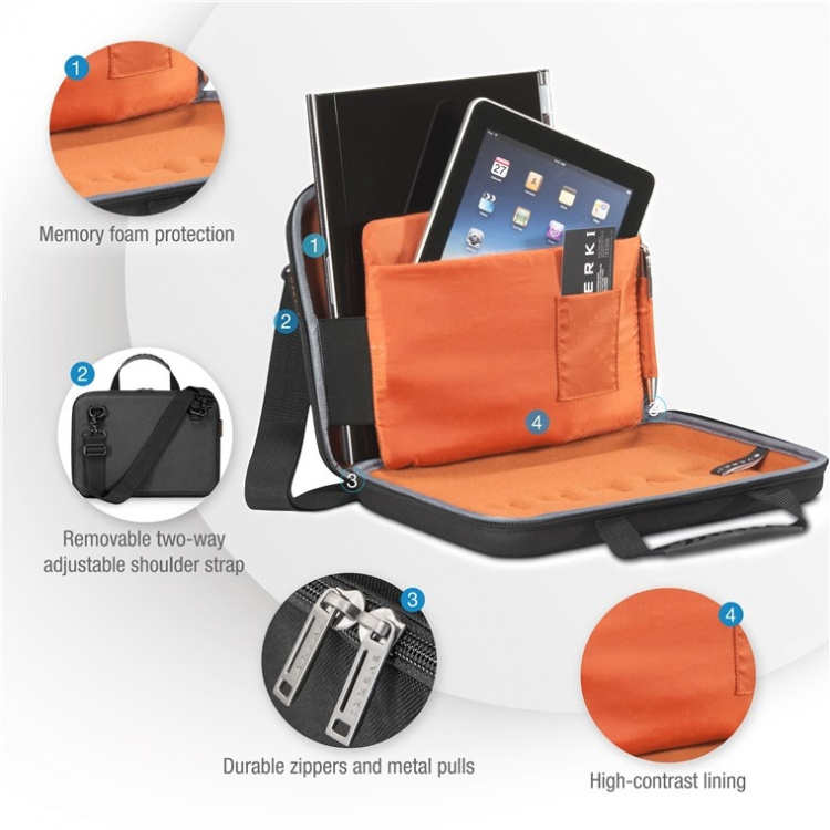 everkieVA Hard Case med iPad-lomme 12,1
