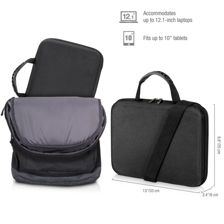everkieVA Hard Case med iPad-lomme 12,1