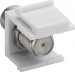 Goobay Keystone-modul, SAT/antenne F-stikkontakt 90° > F-stikkontakt 90° Goobay Keystone-modul, SAT/antenne F-stikkontakt 90° > F-stikkontakt 90°