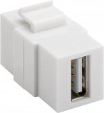 Goobay Keystone-modul, USB 17,2 mm bredde, 2 stk. USB 2.0-kontakter (type A) Goobay Keystone-modul, USB 17,2 mm bredde, 2 stk. USB 2.0-kontakter (type A)
