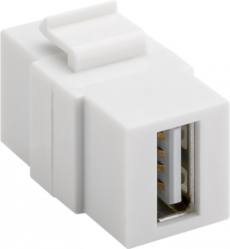 Goobay Keystone-modul, USB 17,2 mm bredde, 2 stk. USB 2.0-kontakter (type A) Goobay Keystone-modul, USB 17,2 mm bredde, 2 stk. USB 2.0-kontakter (type A)