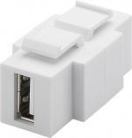 Goobay Keystone-modul, USB, kan monteres i begge ender 16,9 mm bredde, USB 2.0-port (type A) Goobay Keystone-modul, USB, kan monteres i begge ender 16,9 mm bredde, USB 2.0-port (type A)