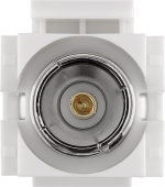 Goobay Keystone-modul, SAT/antenne, innfelt IEC/koaksialstikkontakt > F-stikkontakt 90°