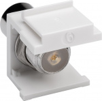 Goobay Keystone-modul, SAT/antenne IEC/koaksialplugg > F-kontakt 90°