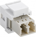 Goobay Keystone-modul, optisk kabel 17,2 mm bredde, 2 stk. LC dupleks-kontakter