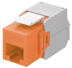 Goobay Keystone-modul RJ45 CAT 6A, UTP 16,5 mm bred, krokodilletype, klemlist for verktøyfri IDC-montering
