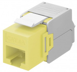 Goobay Keystone-modul RJ45 CAT 6A, UTP 16,5 mm bred, krokodilletype, klemlist for verktøyfri IDC-montering Goobay Keystone-modul RJ45 CAT 6A, UTP 16,5 mm bred, krokodilletype, klemlist for verktøyfri IDC-montering