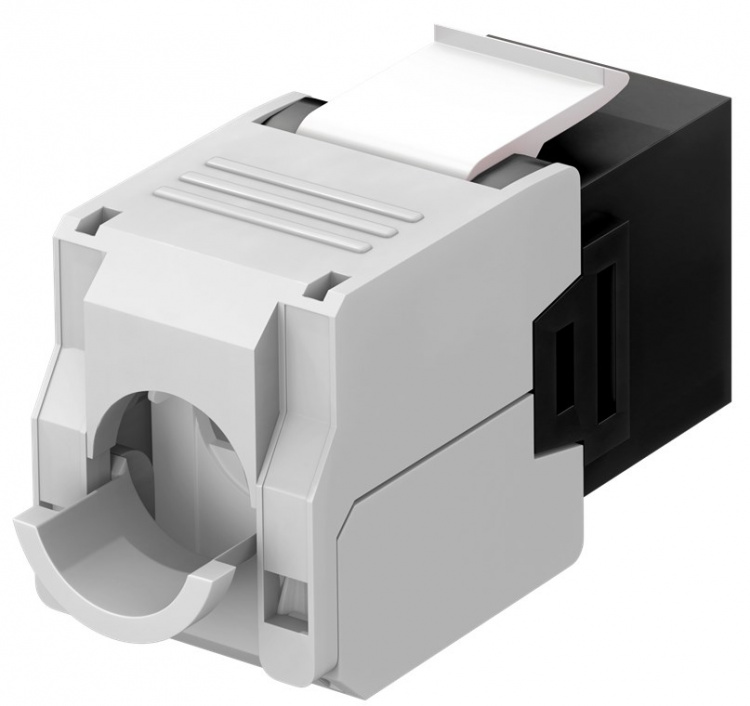 Goobay Keystone-modul RJ45 CAT 6A, UTP 16,5 mm bred, krokodilletype, for IDC-montasje uten verktøy
