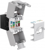 Goobay Keystone-modul RJ45 CAT 6A, UTP 16,5 mm bred, krokodilletype, for IDC-montasje uten verktøy